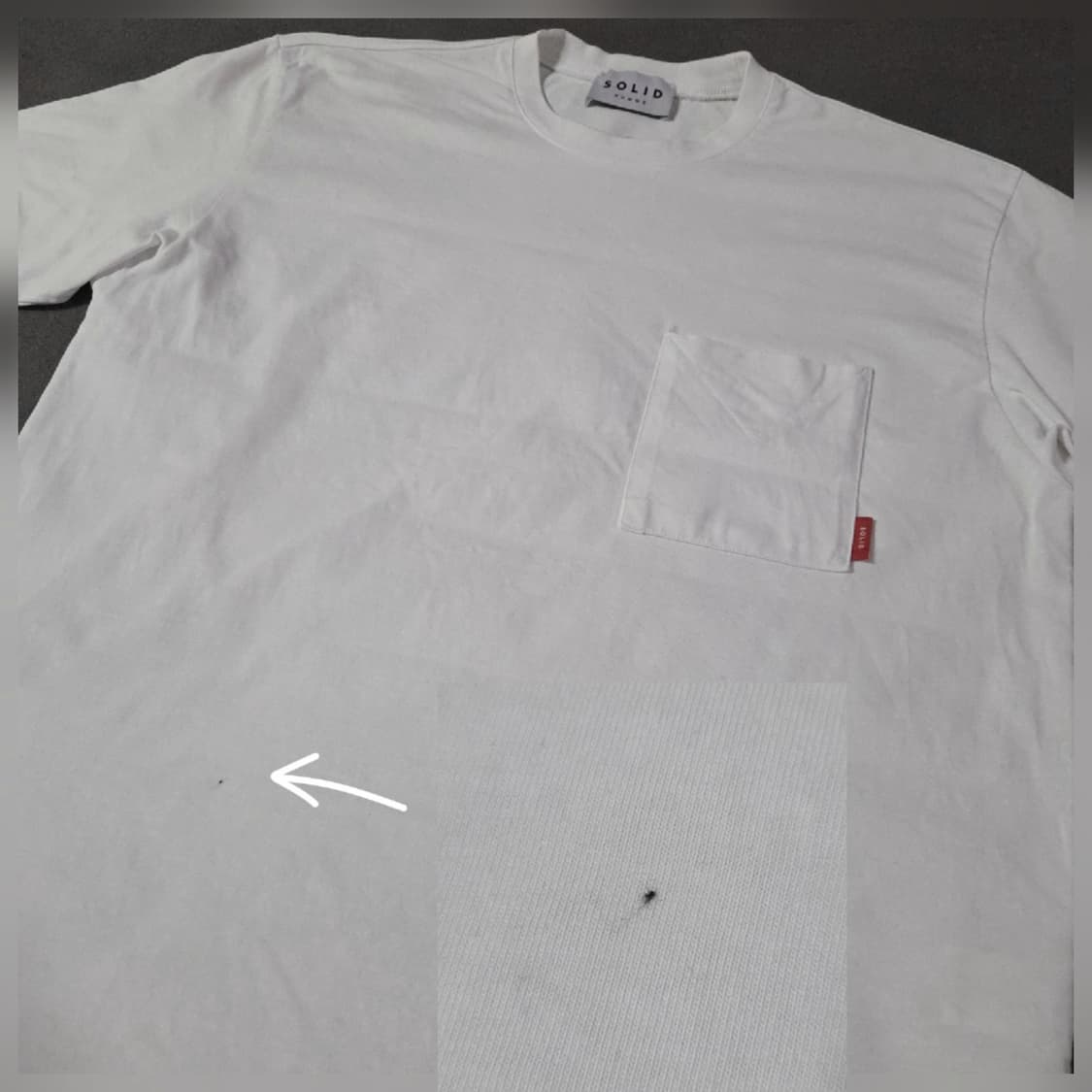 솔리드옴므 서울 반팔 티셔츠 48 100 화이트 상품이미지6