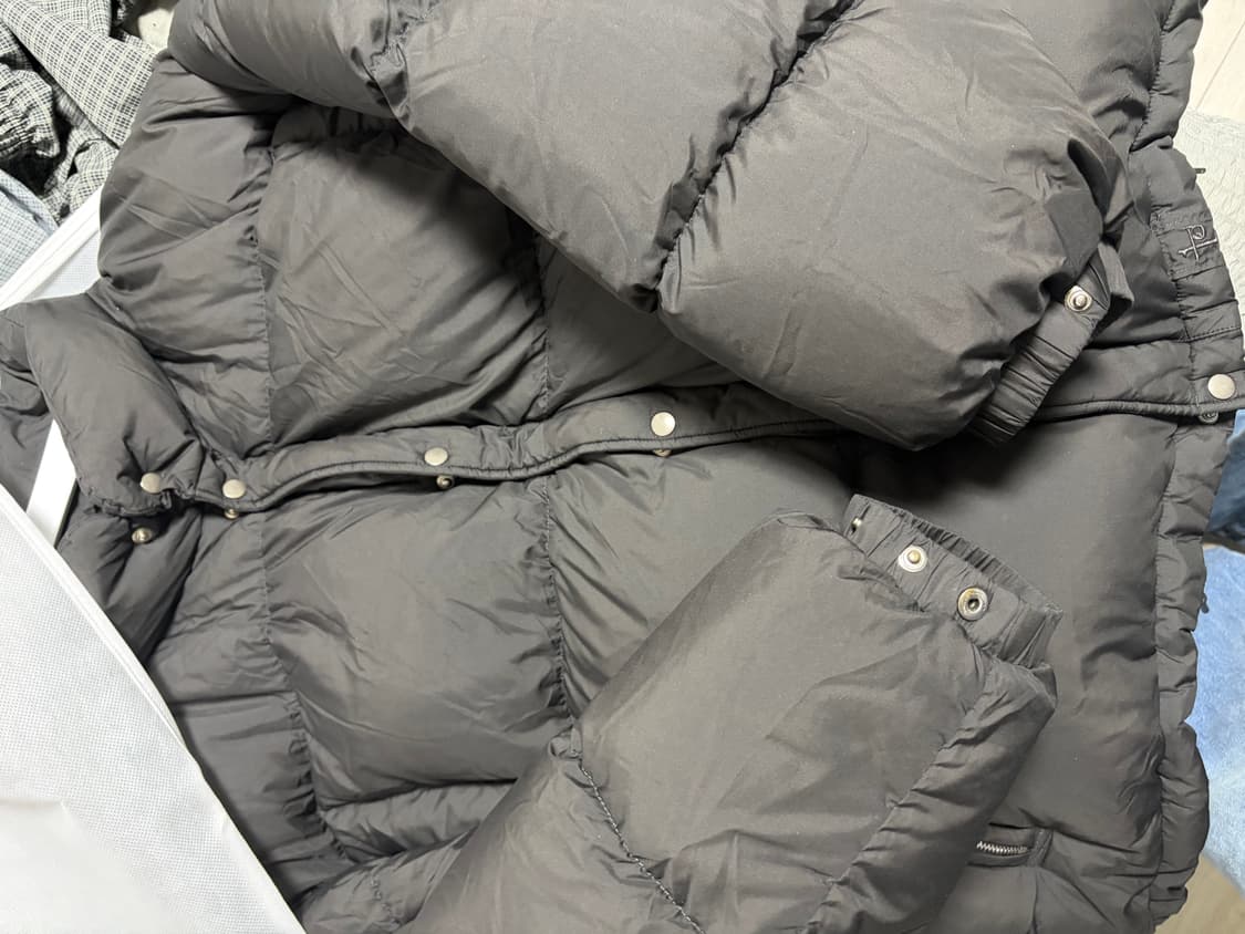 폴리테루 다운푸퍼 다크차콜브라운4 상품이미지3