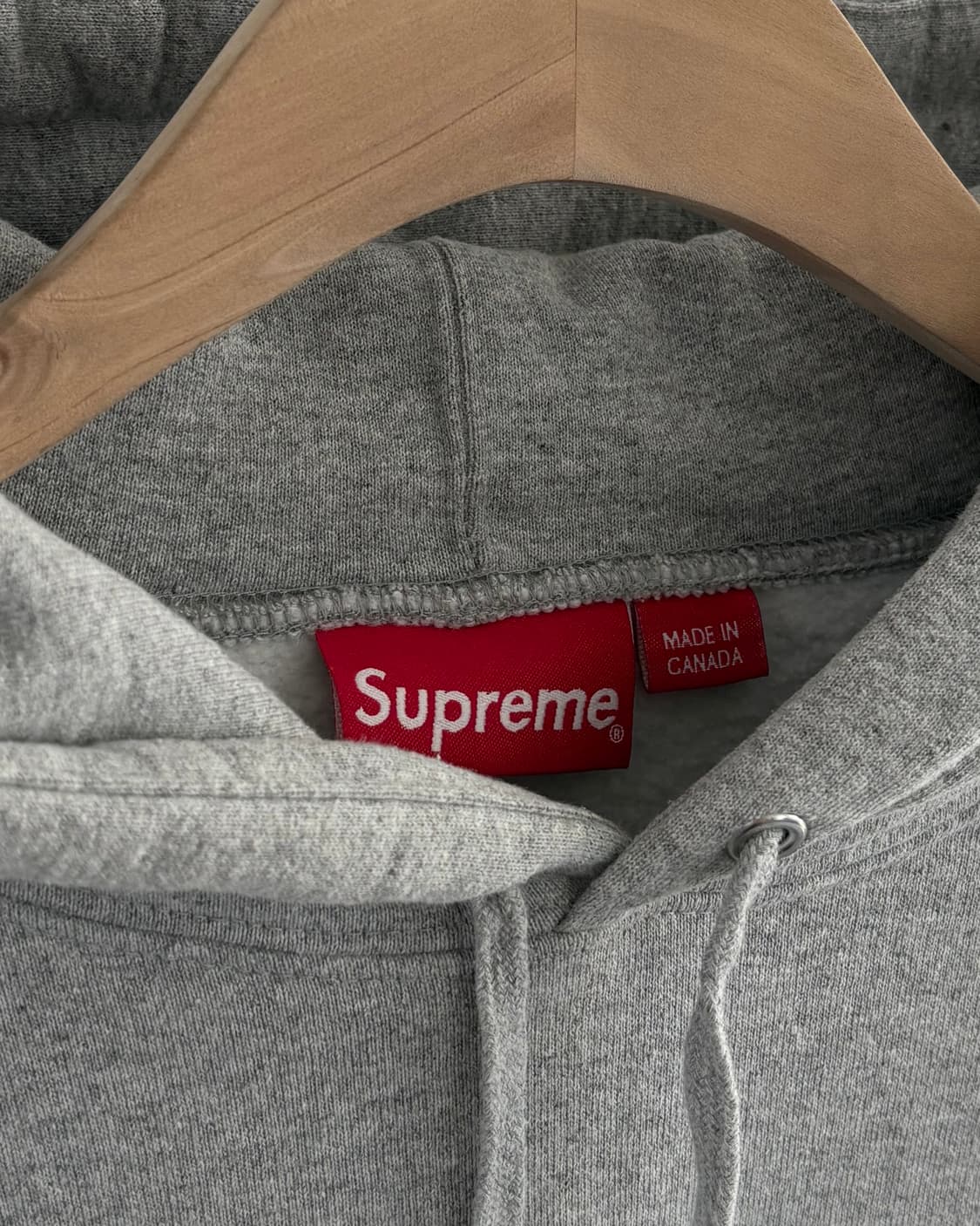 Supreme 슈프림 그레이 컬러 크라운 로고 후드티 상품이미지3