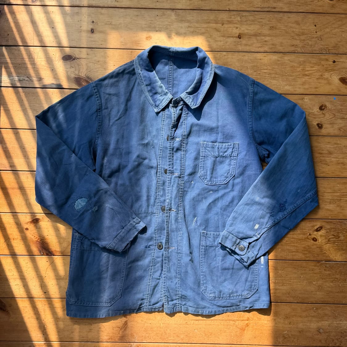 80‘s 리페어 빈티지 프렌치 워크 자켓 상품이미지1