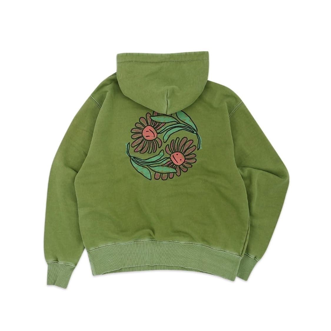 엔더슨벨 하트 플라워 오버다이 후드티 M 상품이미지4