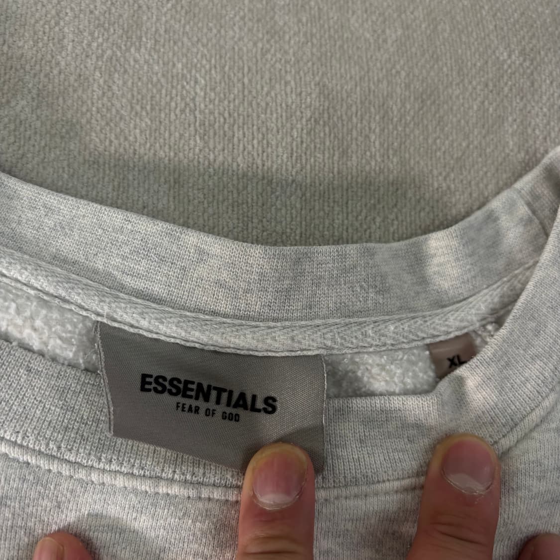 105 피오갓 에센셜 빅로고 오트밀 맨투맨 상품이미지4