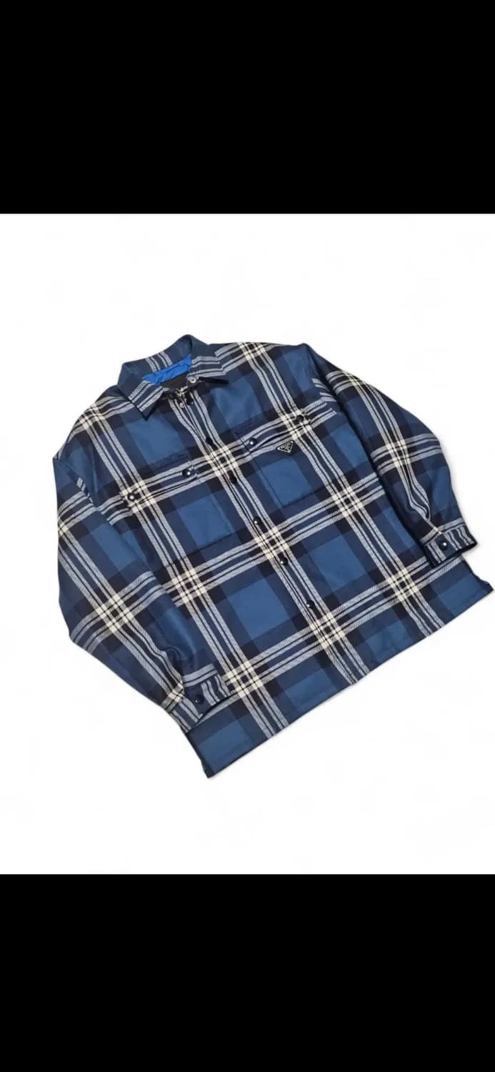 프라다 체크셔츠 아우터(경량패딩) 상품이미지2