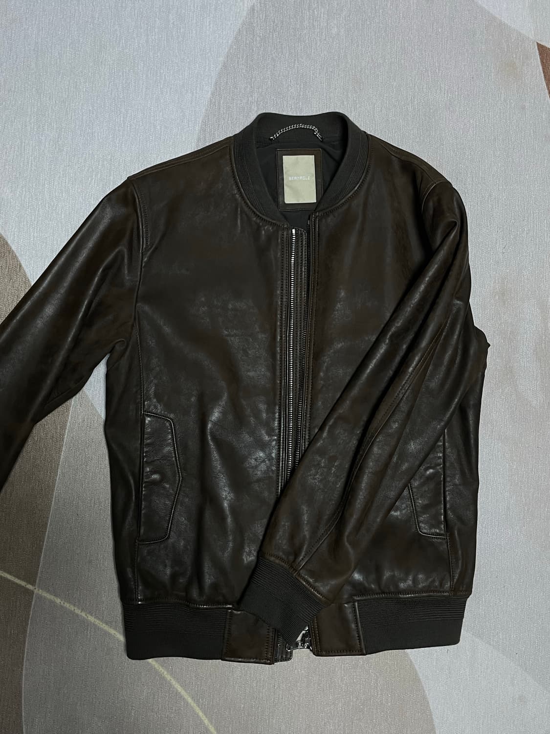 빈폴 레더 MA-1 점퍼 BC183ZA01D 상품이미지3