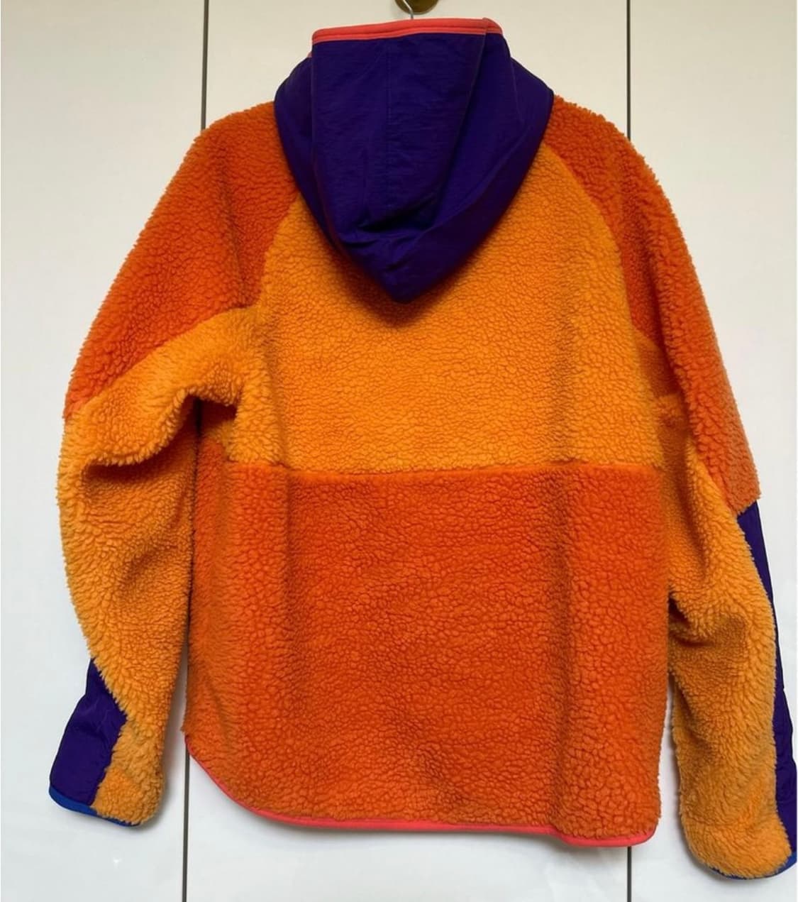나이키 오렌지/퍼플 뽀글이 플리스 후드 집업 상품이미지3
