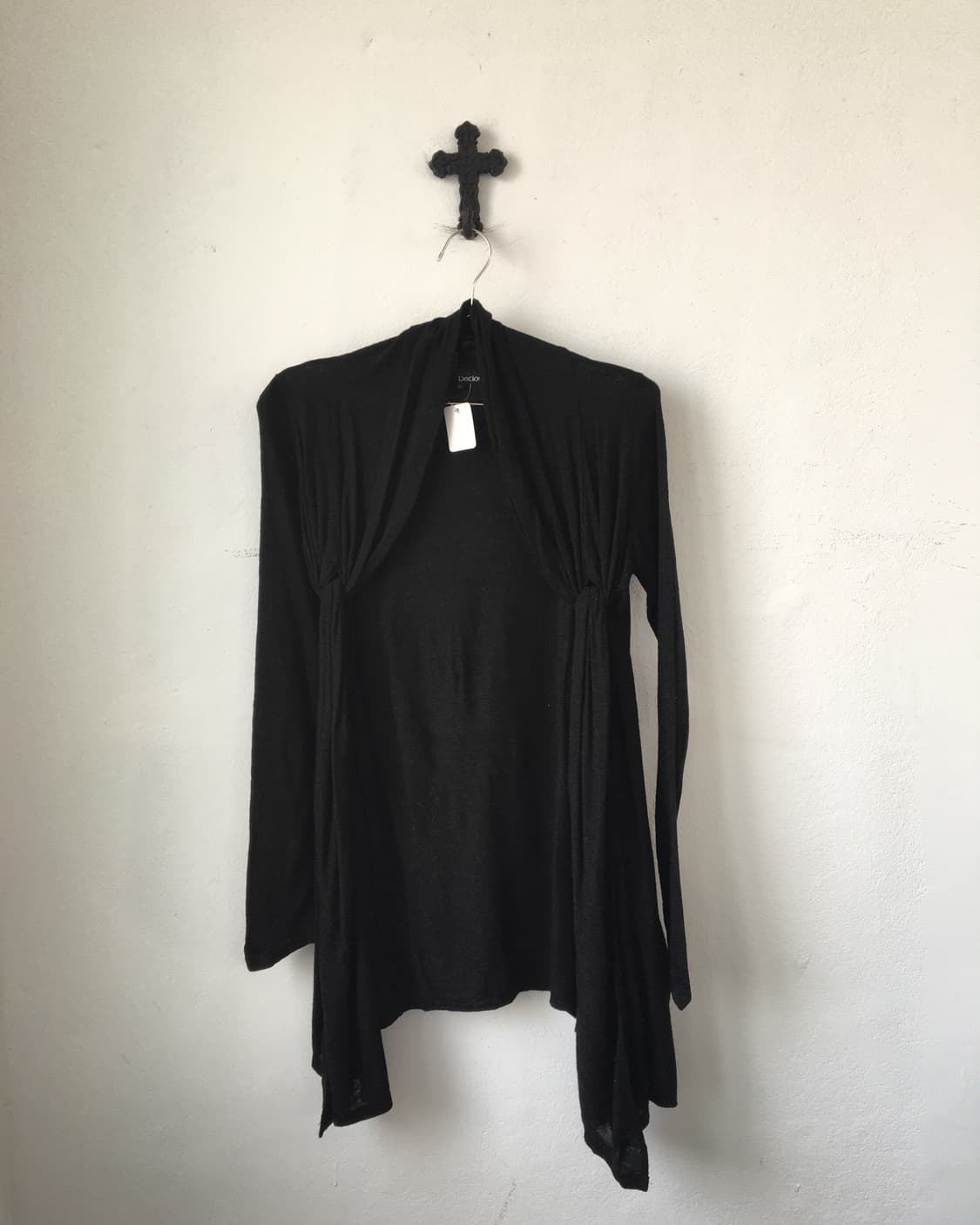 Drape point open knit cardigan 상품이미지2