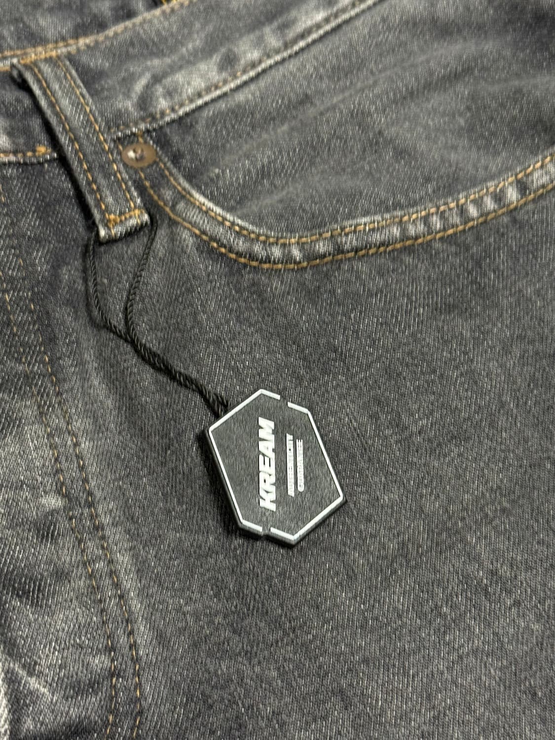 캐피탈 14온즈 데님 5P 몽키 시스코 잼스톤 팬츠 블랙 상품이미지5