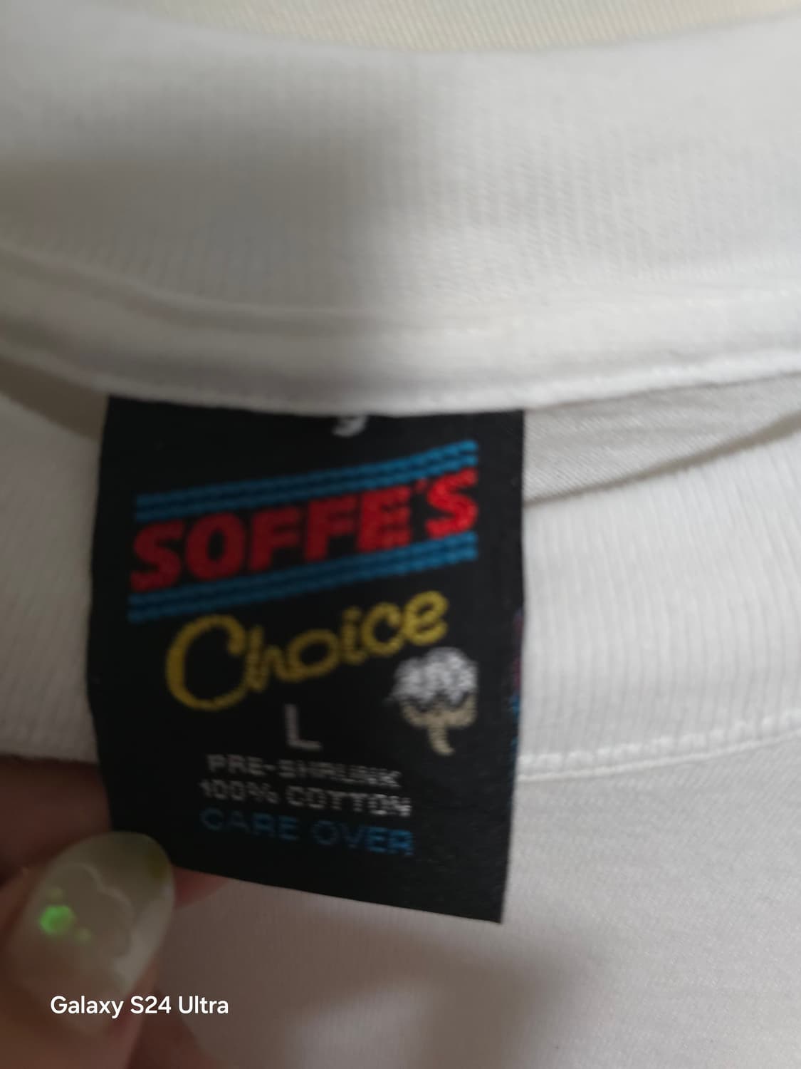 Soffe's 화이트 프린팅 반팔티 L ✨️ 미국 빈티지✨️ 상품이미지3