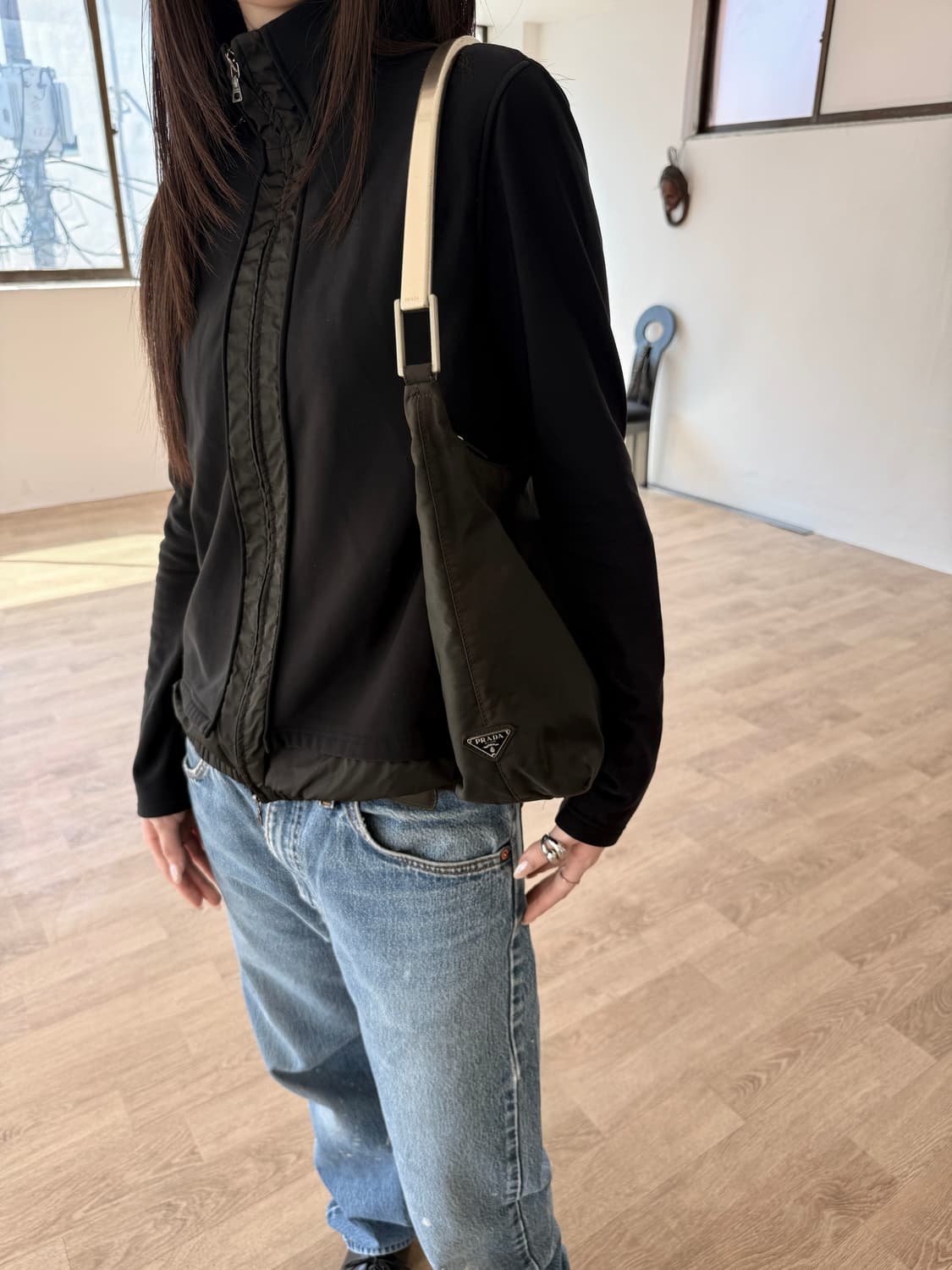 98SS Silver handle Tessuto Shoulder bag 상품이미지2