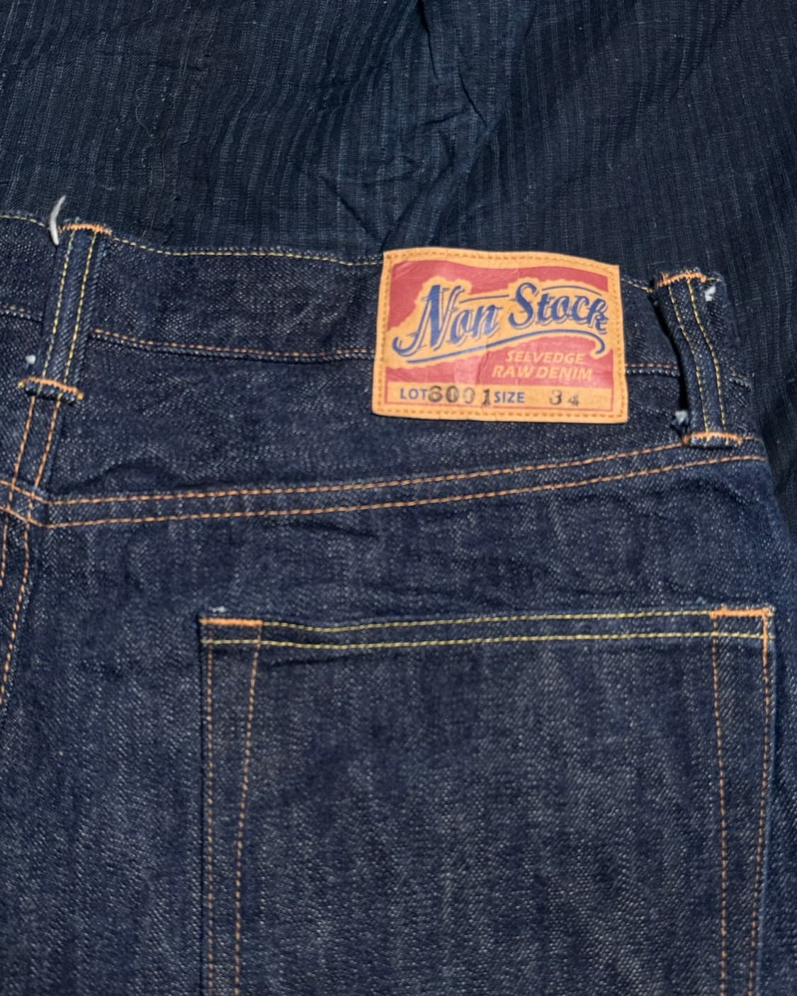 논스탁 15oz 헤비웨이트 셀비지 데님 진 34 상품이미지7