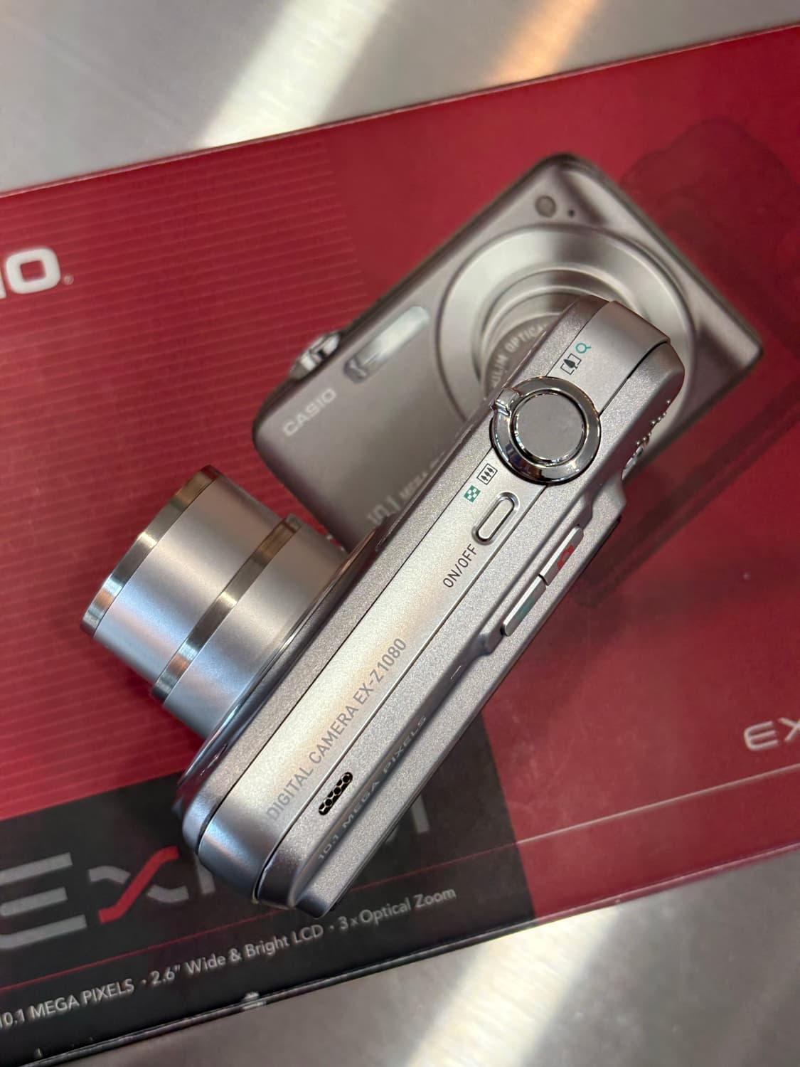 풀박/민트급/날짜표시)카시오 엑슬림 ex-z1080 빈티지디카 상품이미지6