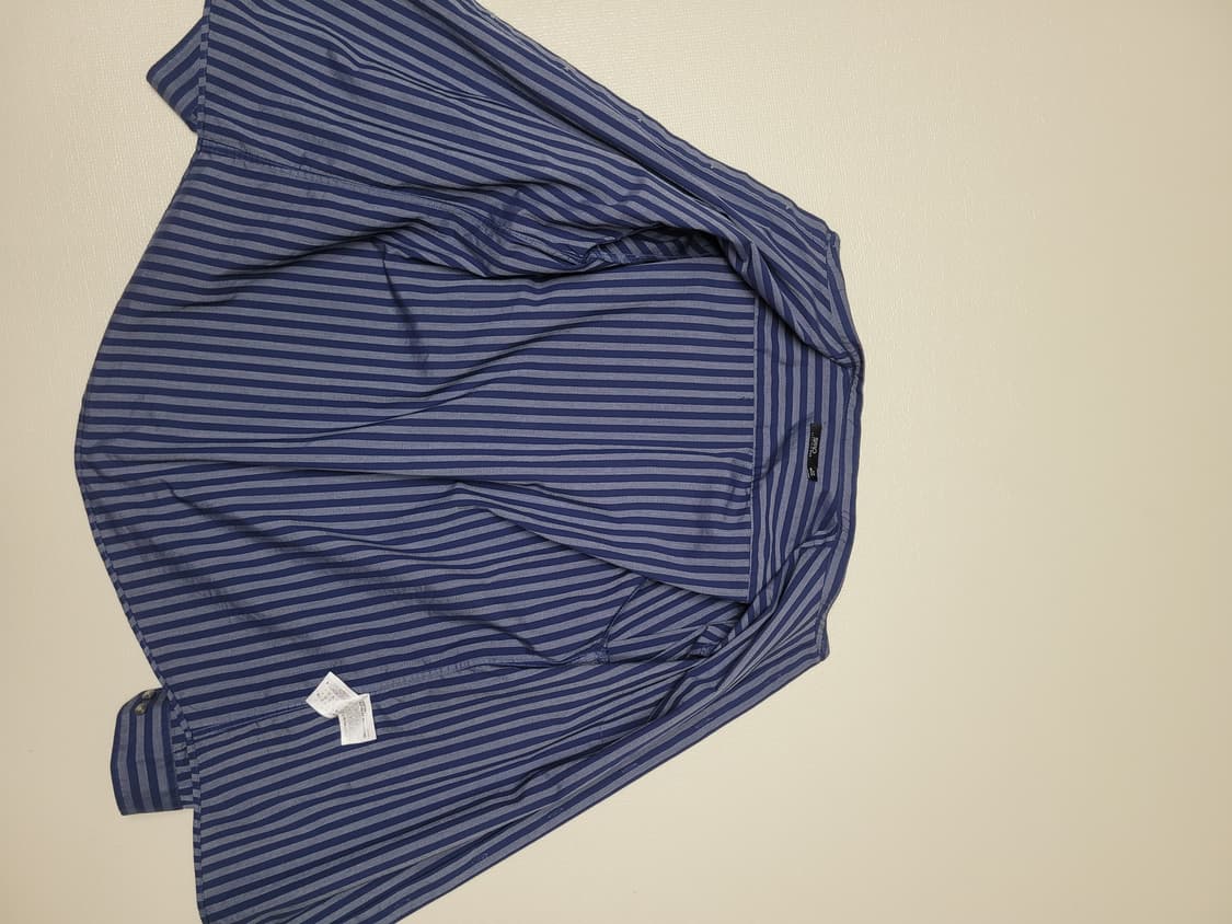 스파오 SPAO 남자 스트라이프 헨리넥 셔츠 110 네이비 상품이미지8