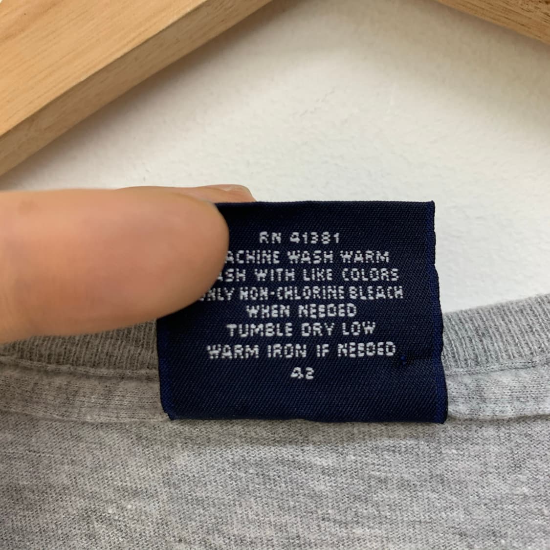 폴로 기본 포니 오버사이즈 그레이 티셔츠 상품이미지8