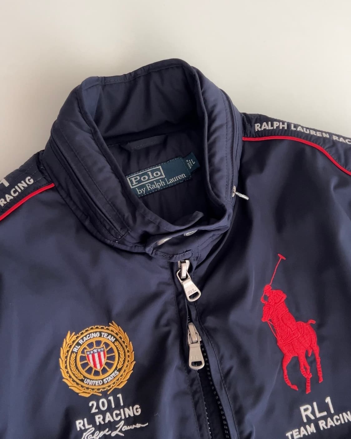 폴로 랄프로렌 레이싱 봄버 자켓 L 상품이미지6