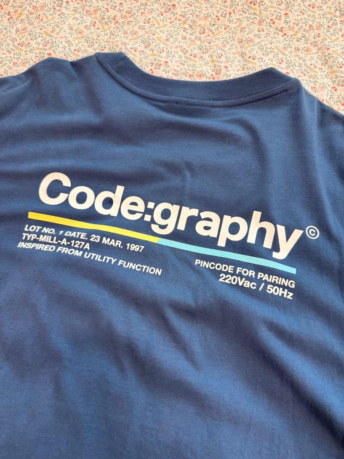 코드그라피 네이비 티셔츠 M 상품이미지2