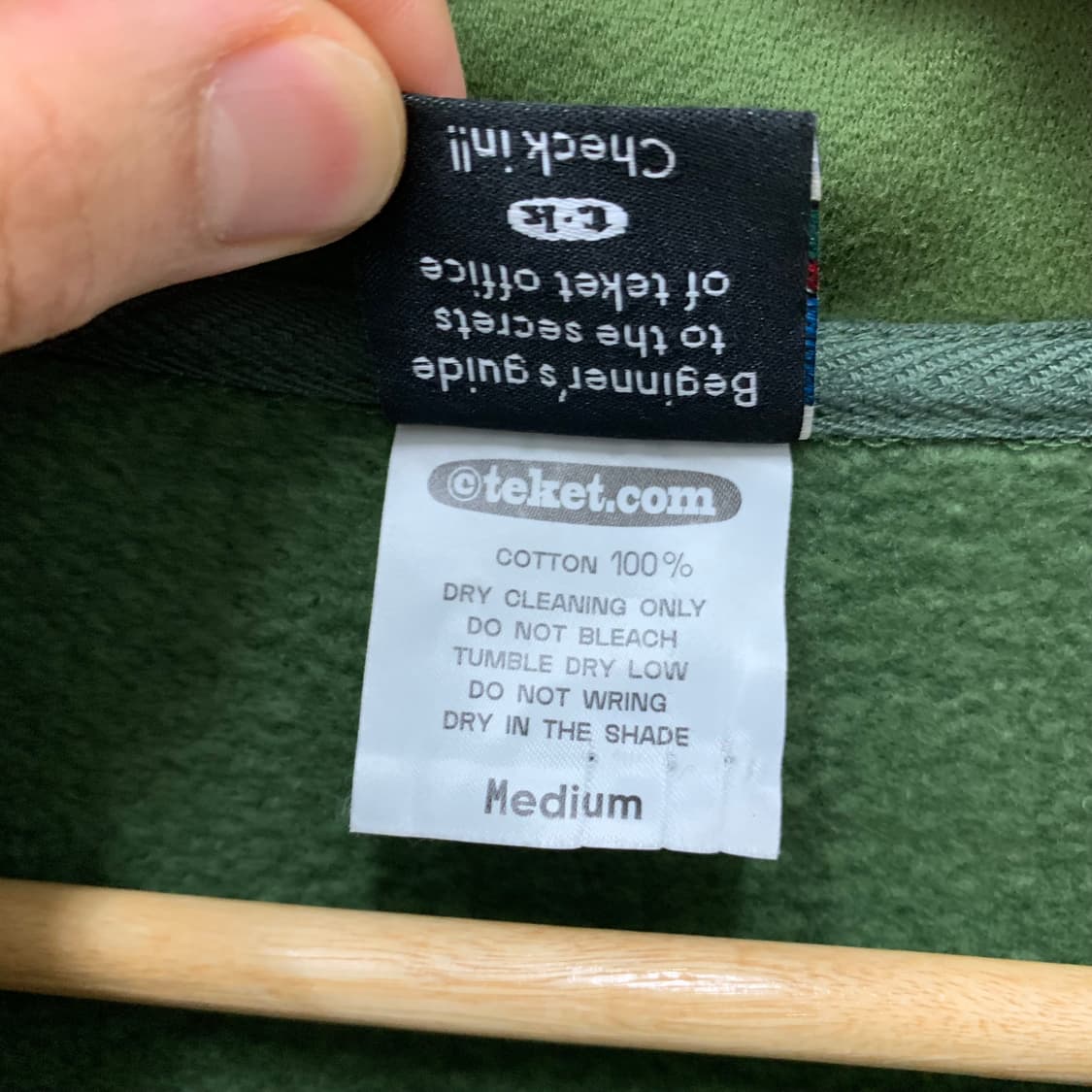 테켓 반집업 맨투맨 상품이미지4