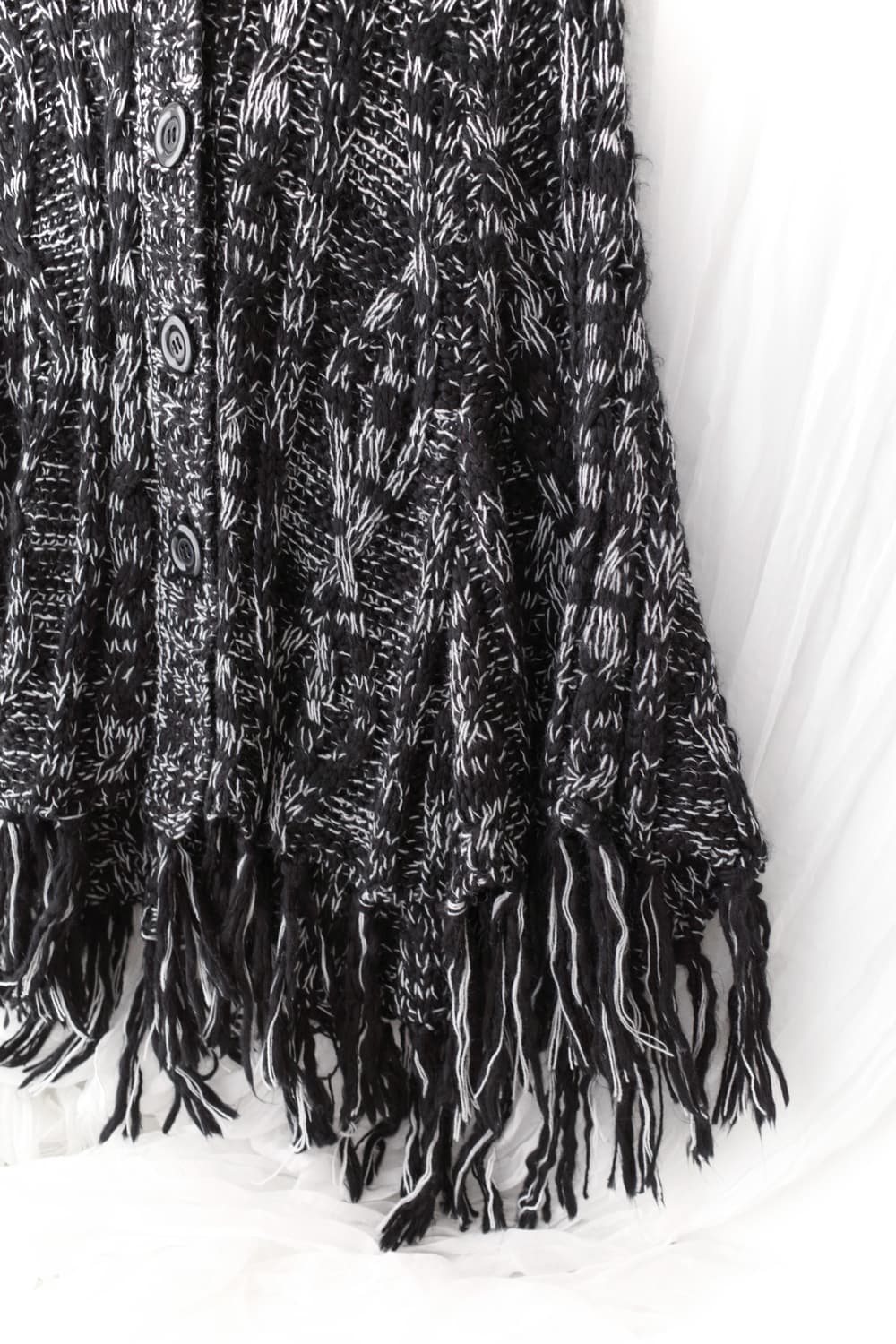 cecil mcbee) bokashi fringe cape 상품이미지4