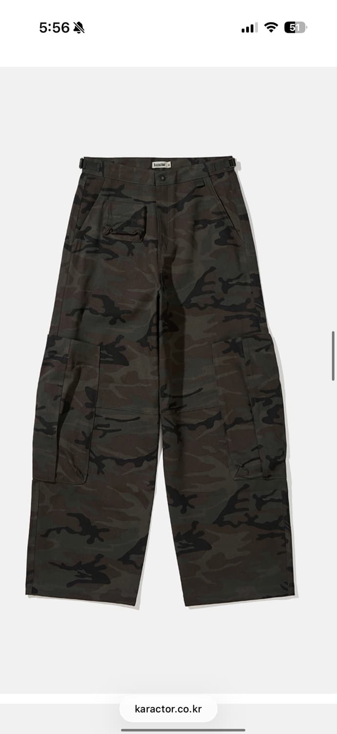카락터 Lumping cargo pants / Camo 상품이미지1