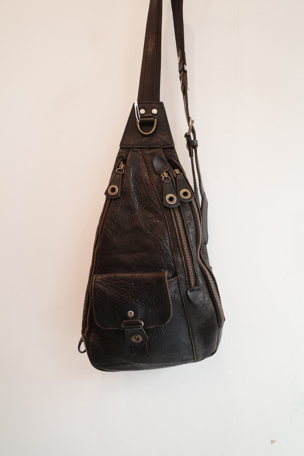 Japan brand 리얼레더 유틸리티 백 상품이미지1