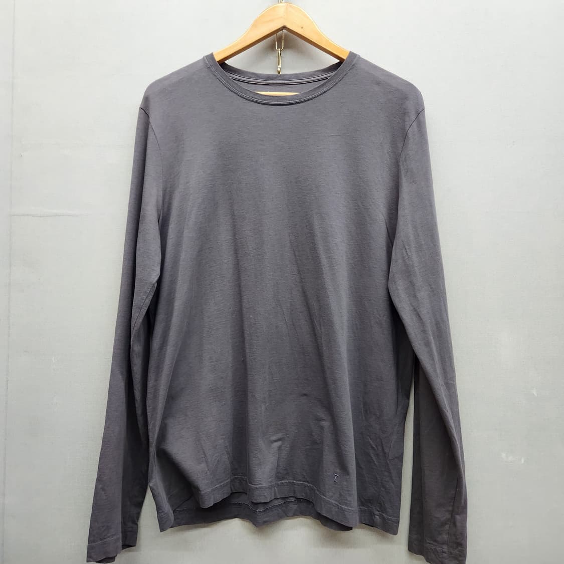 띠어리 로고자수 롱슬리브 긴팔티 L(L) 상품이미지1