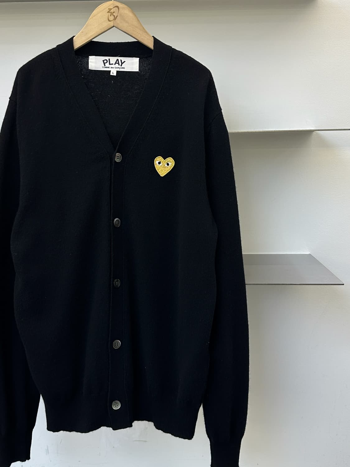 꼼데가르송 플레이 하트 와펜 울 가디건 상품이미지3