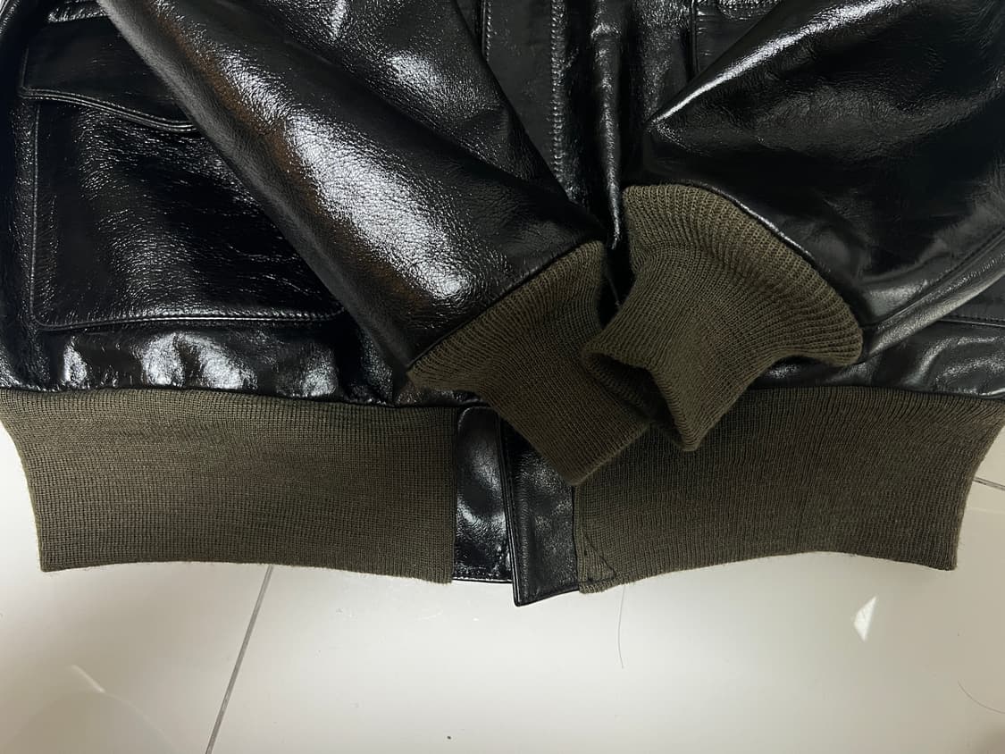 택포75) 아카펠라클로딩 A-2 말가죽 자켓 a2 홀스하이드 42 상품이미지3
