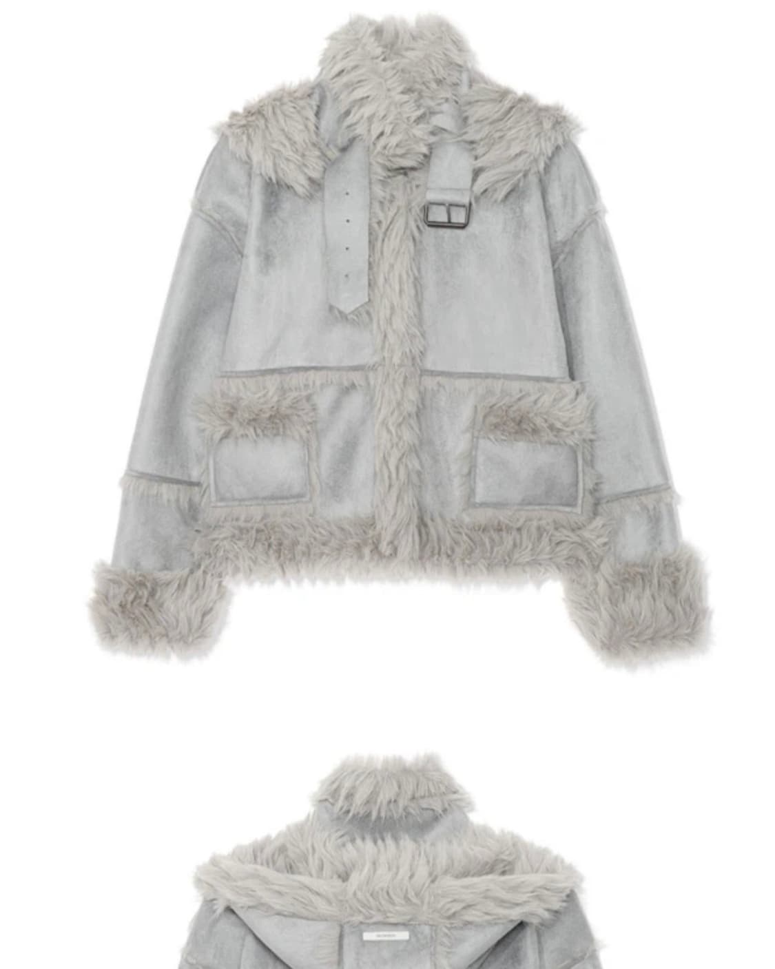 [새상품] 어글리쉐도우 리버시블 시어링 자켓 블루 상품이미지1