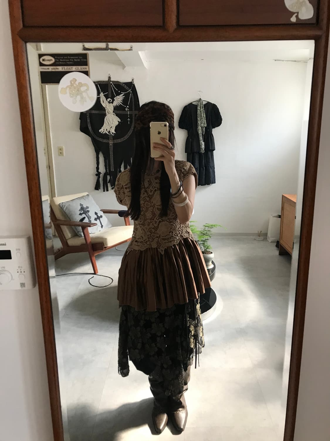vintage lace frill top 상품이미지2