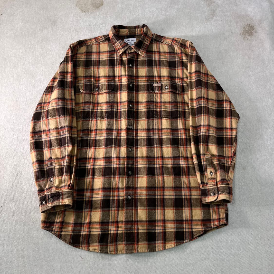 110 칼하트 투포켓 체크 울 셔츠 상품이미지1