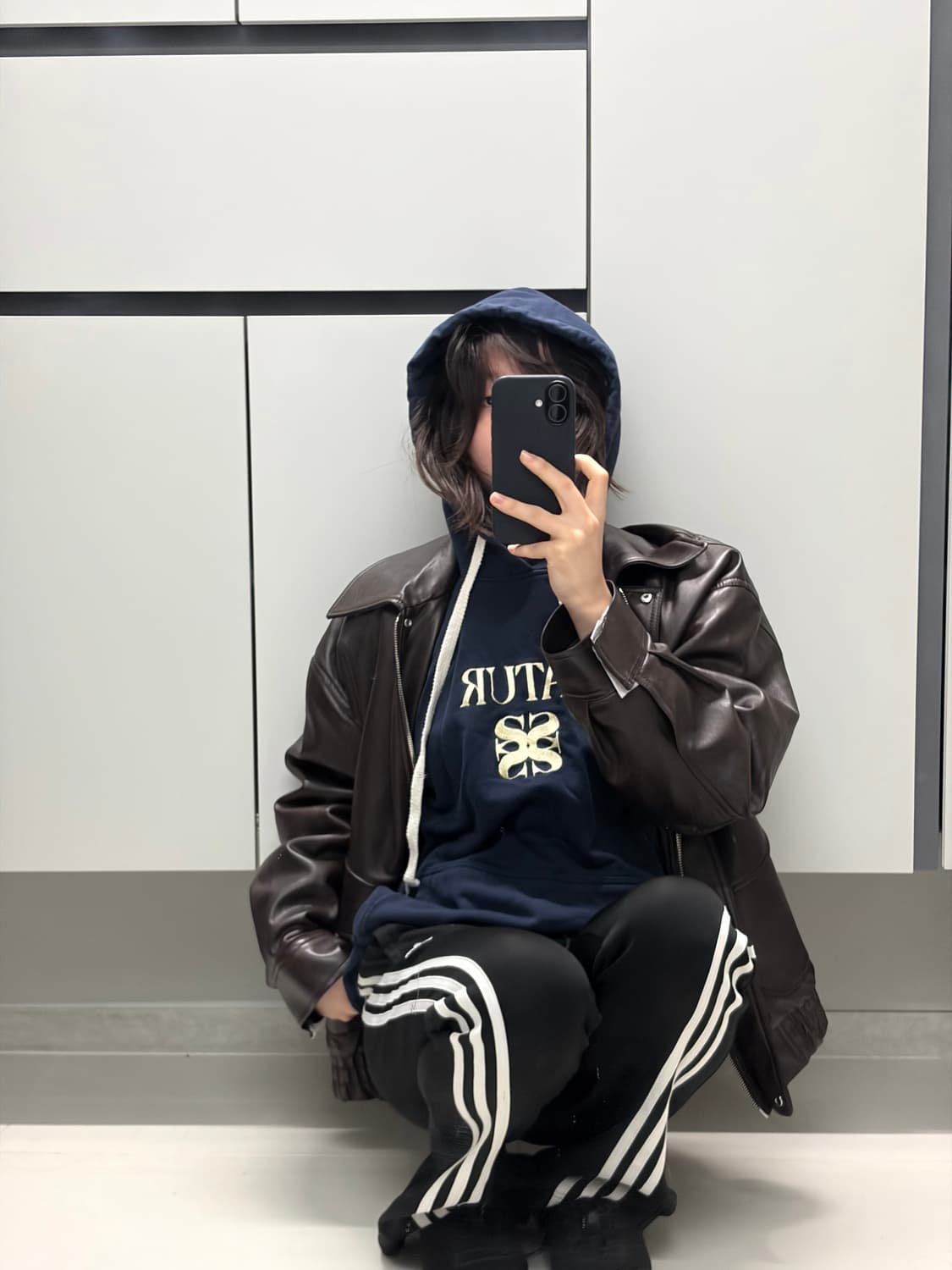 세터 네이비 후드티  상품이미지3