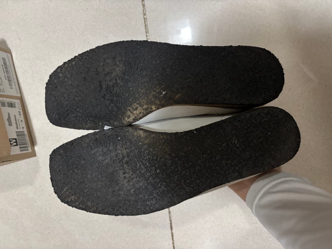 [265] 클락스 왈라비 누벅가죽 화이트   상품이미지2