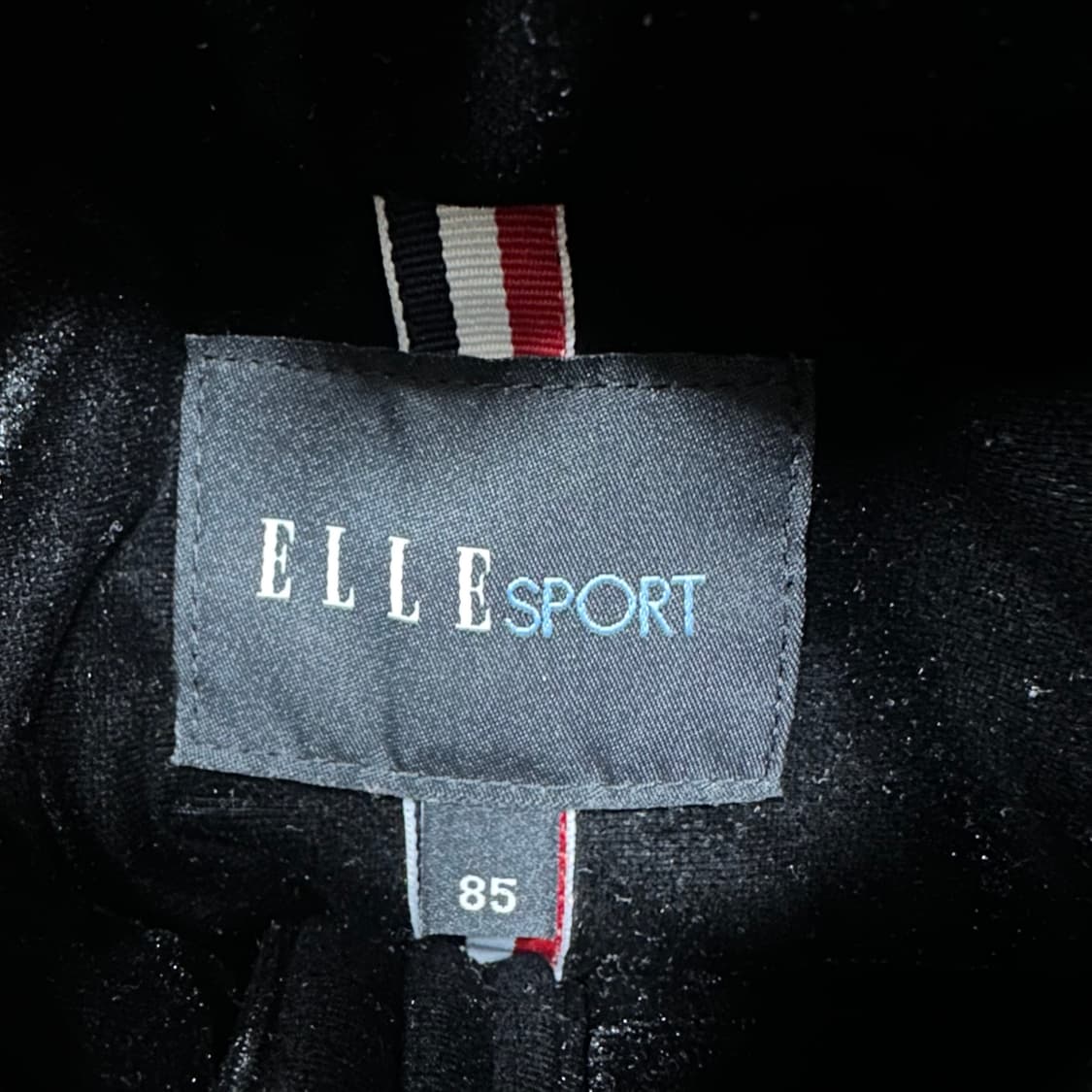 ✨ (바배) 엘르 스포츠 벨벳 블랙 베스트 조끼  상품이미지3