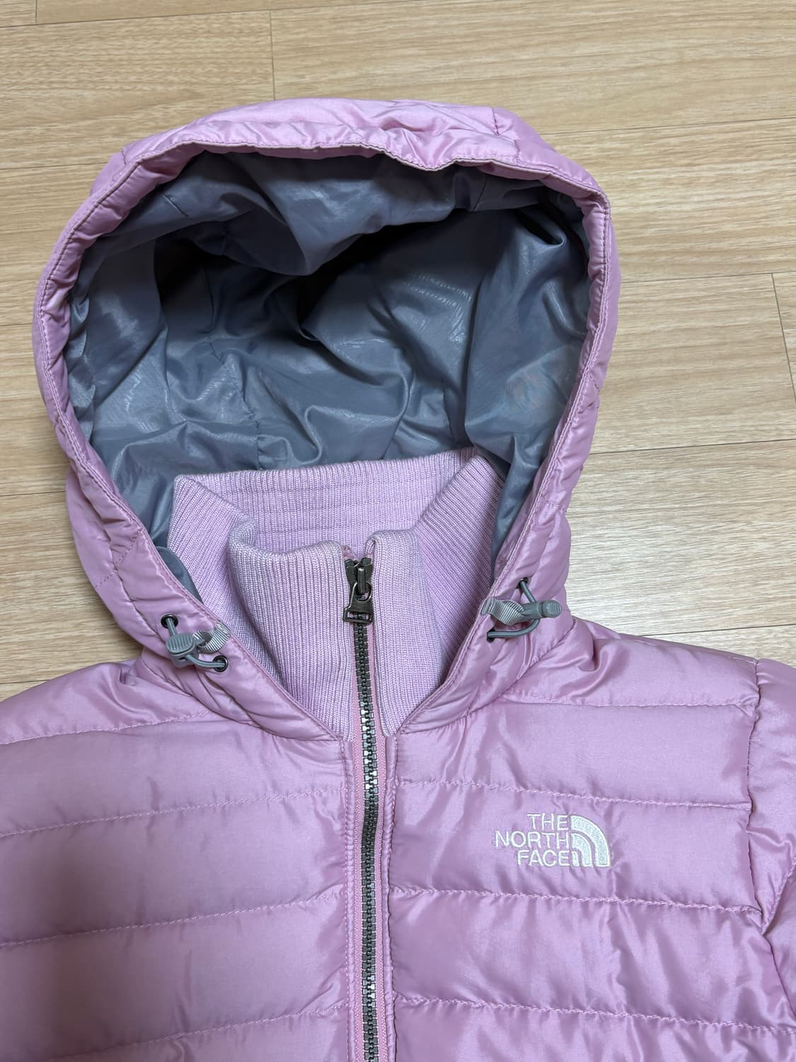 노스페이스 600 구스 다운 경량패딩 베이비 핑크 상품이미지3