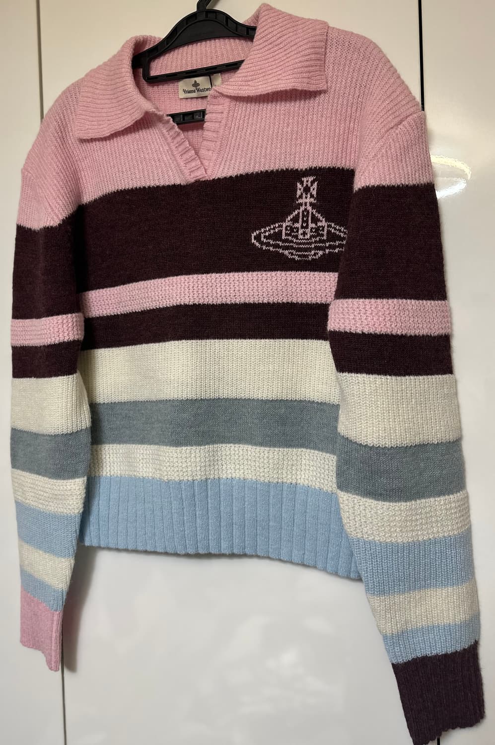 비비안웨스트우드 컬러 스트라이프 풀오버 울니트 멀티 상품이미지3
