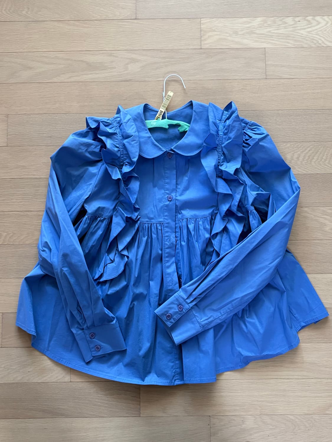 코스모스 러플 블라우스 상품이미지2