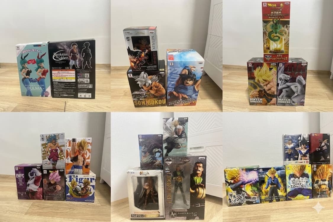 드래곤볼 19개/원피스 4개 피규어 개별 판매  상품이미지1