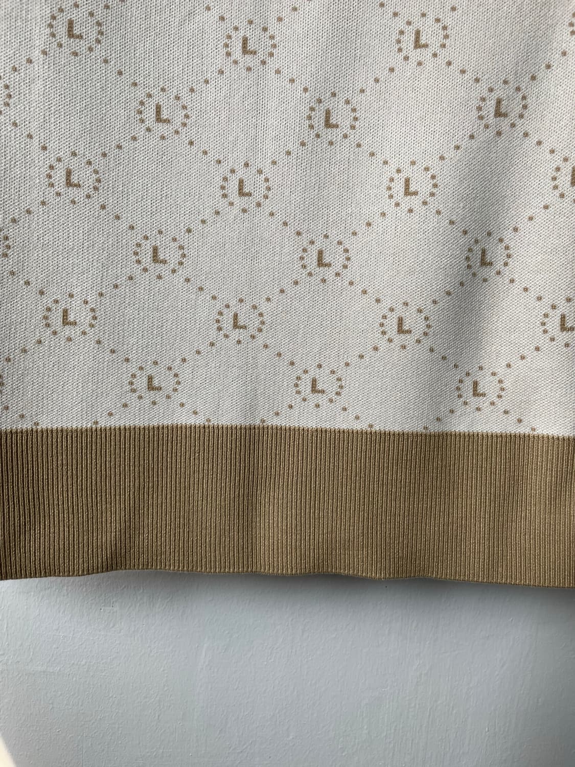 라벨아카이브 L-logo Jacquard knit 새상품 상품이미지6