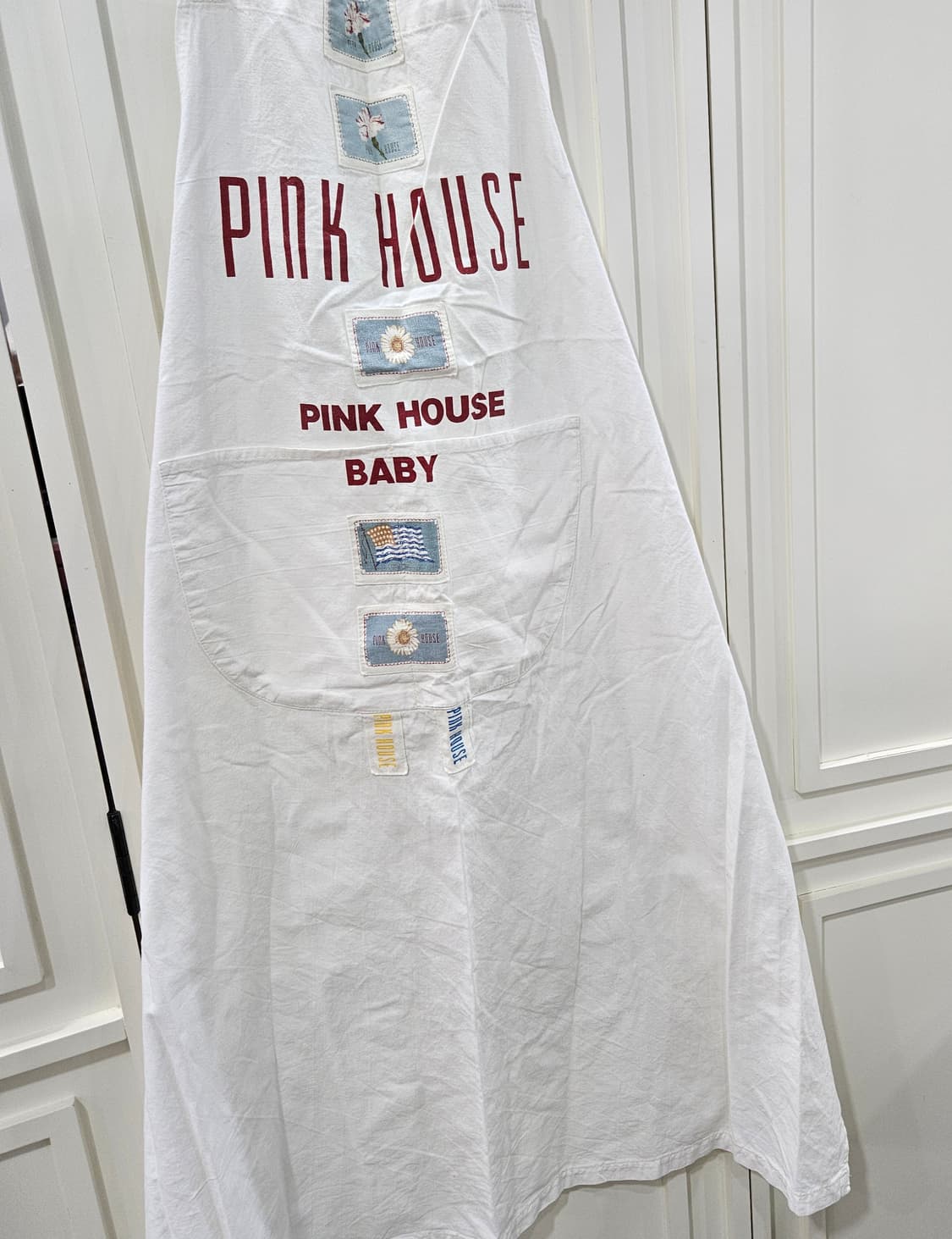 핑크하우스 화이트 에이프런 앞치마 상품이미지4