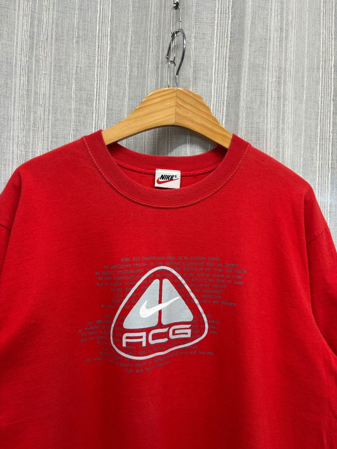 90s 나이키 Acg 그래픽 로고 반팔티 상품이미지2