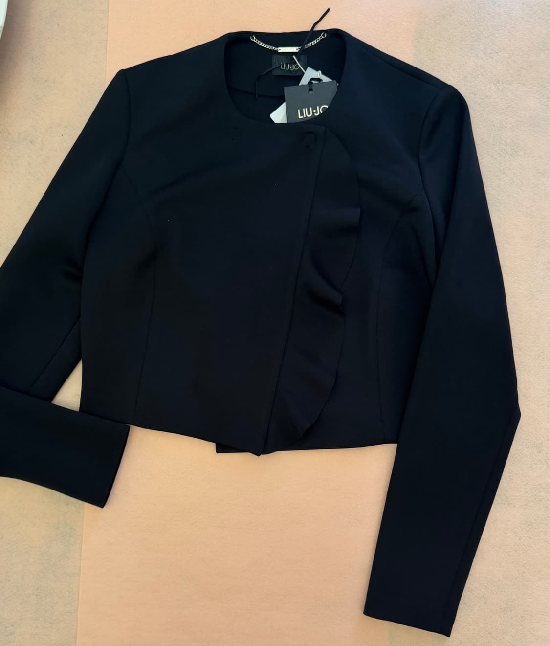 리우조 여성 블랙 숏 s/s 쟈켓  상품이미지4