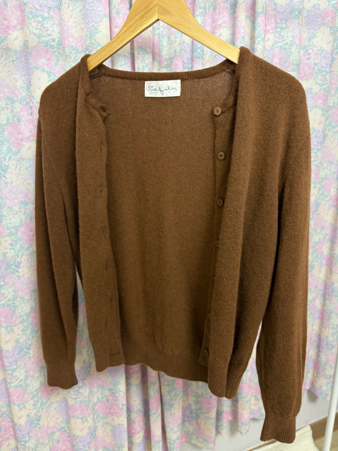 카멜 브라운 울 가디건 상품이미지9