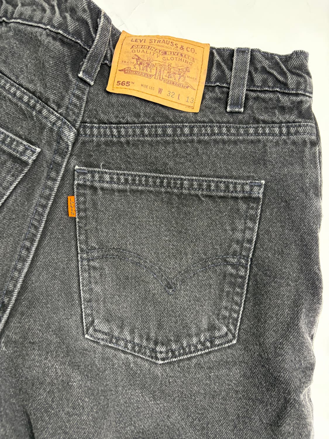 90s Levi’s 565 Shorts (black) 상품이미지5