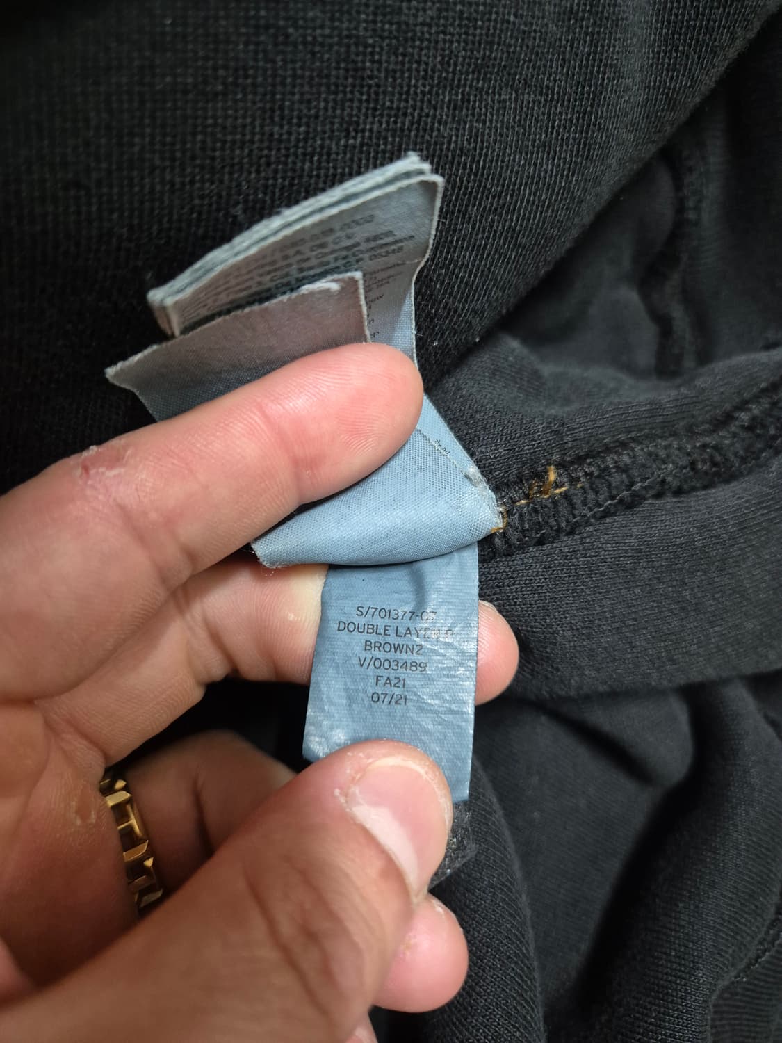 [XXL] 이지갭 블랙 검정 후드 티셔츠 상품이미지5