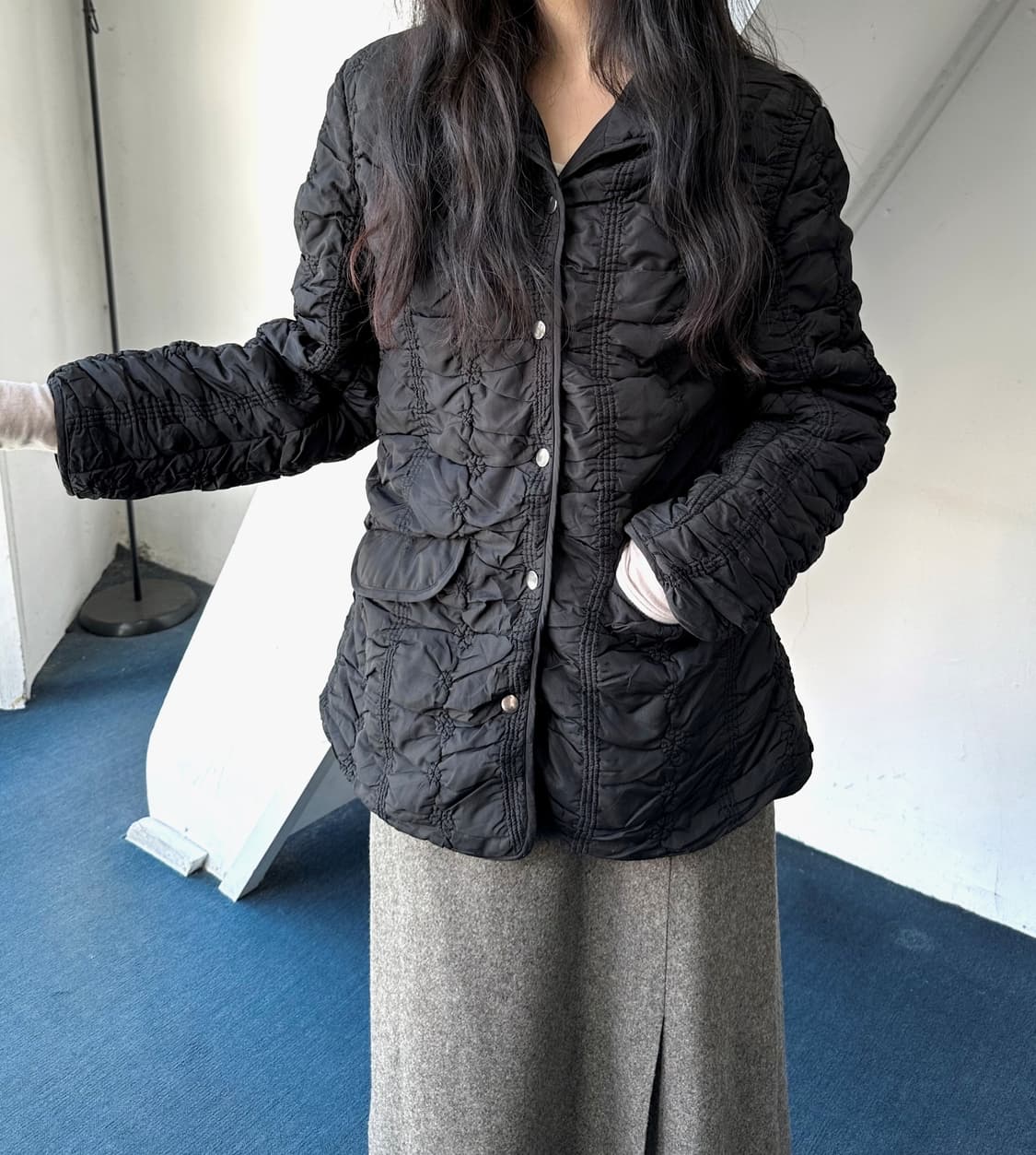  Padded design stitch jacket 상품이미지6