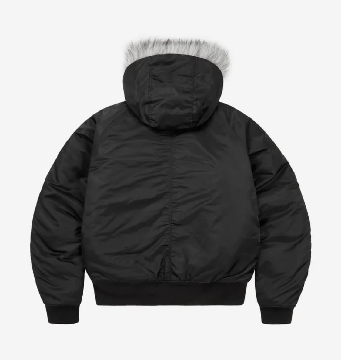 [1] 아캄 Hooded Fur MA-1 Jacket (Black) 상품이미지2