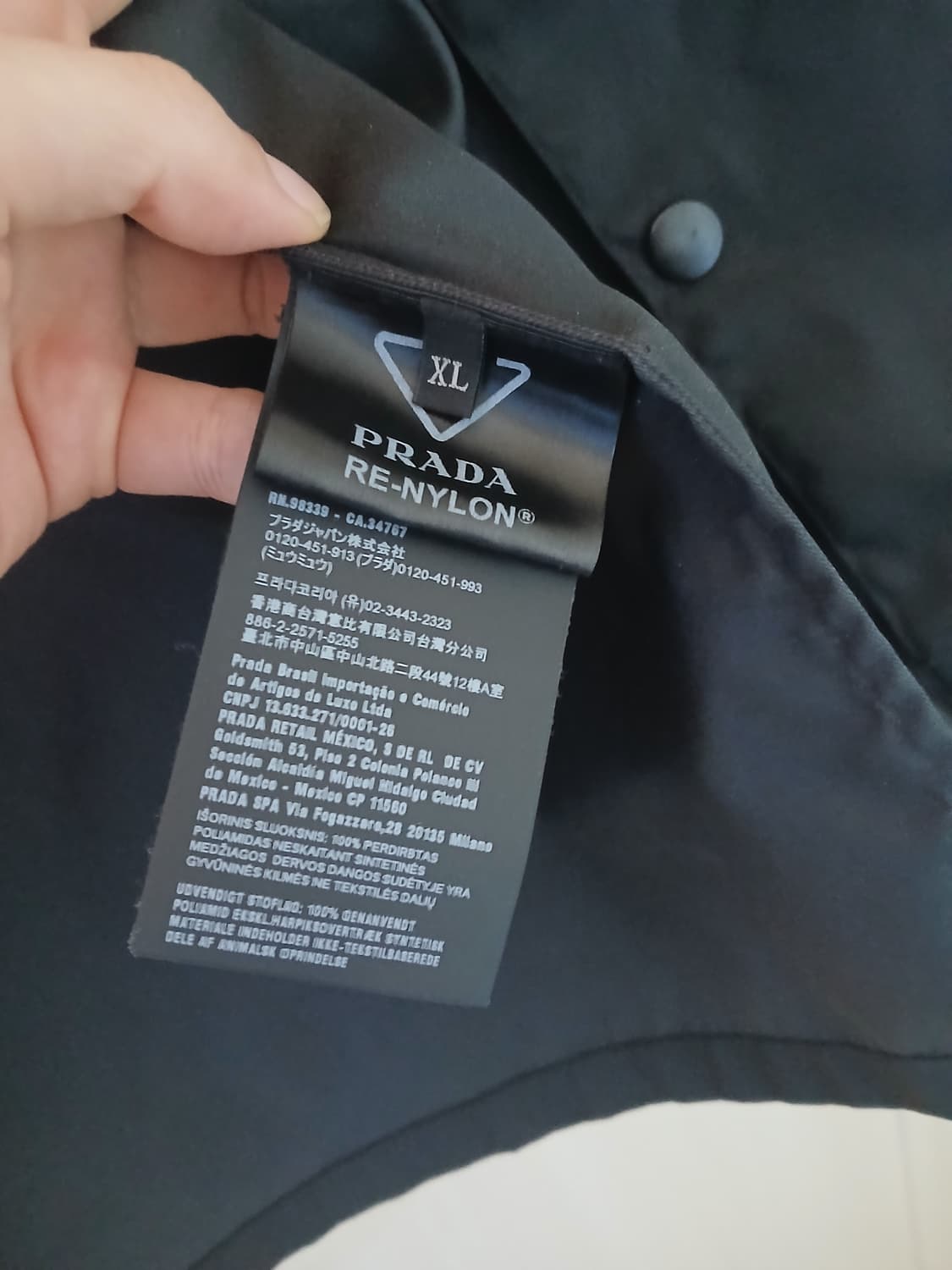 프라다 리나일론 셔츠 자켓 상품이미지3