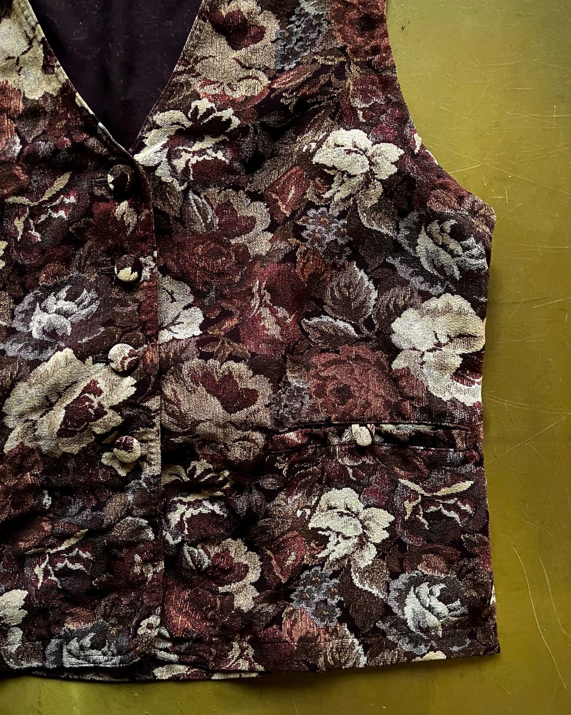 ONDNE Japan Floral Pattern Old Vest 상품이미지6