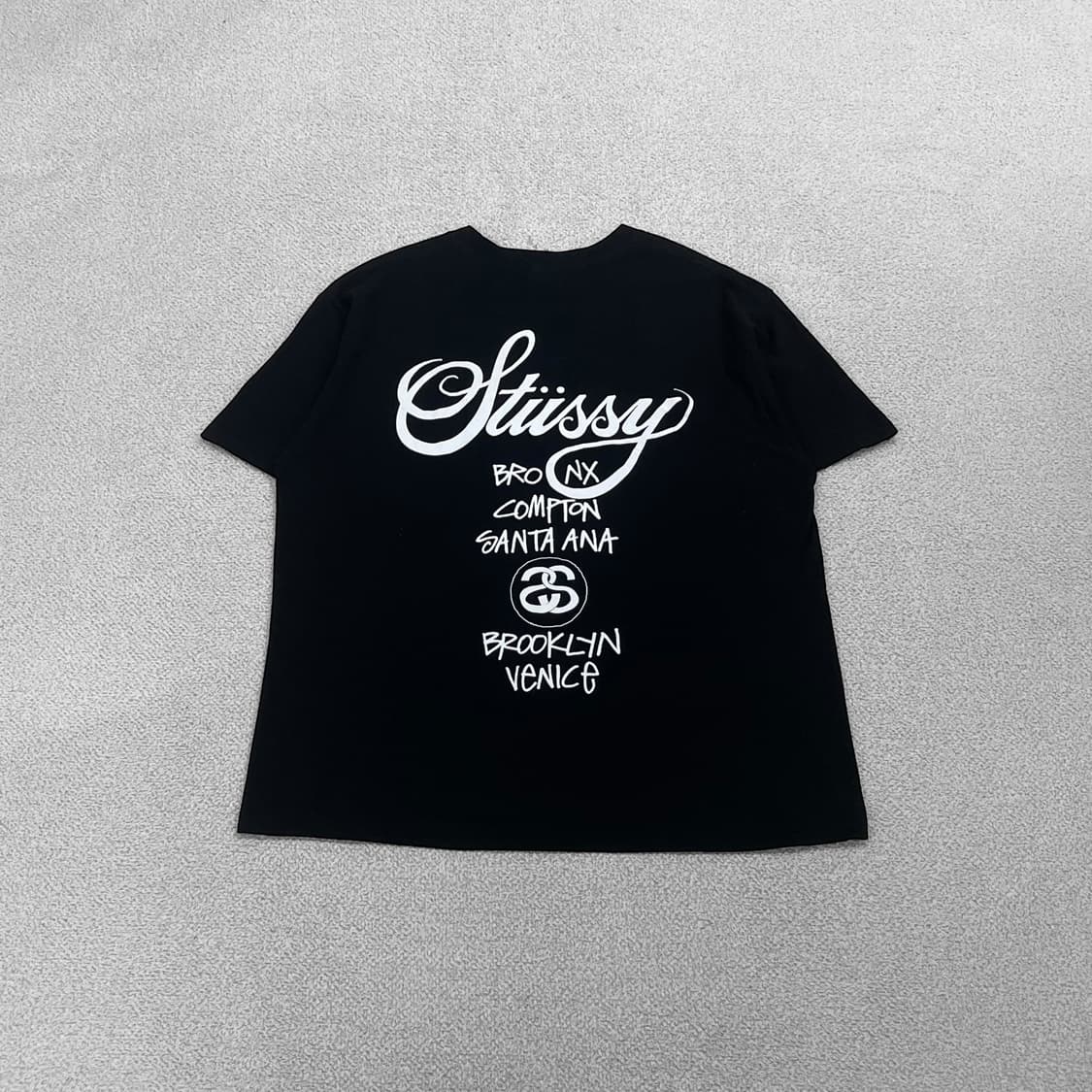 스투시 Stussy 월드투어 반팔 티셔츠 블랙 상품이미지2