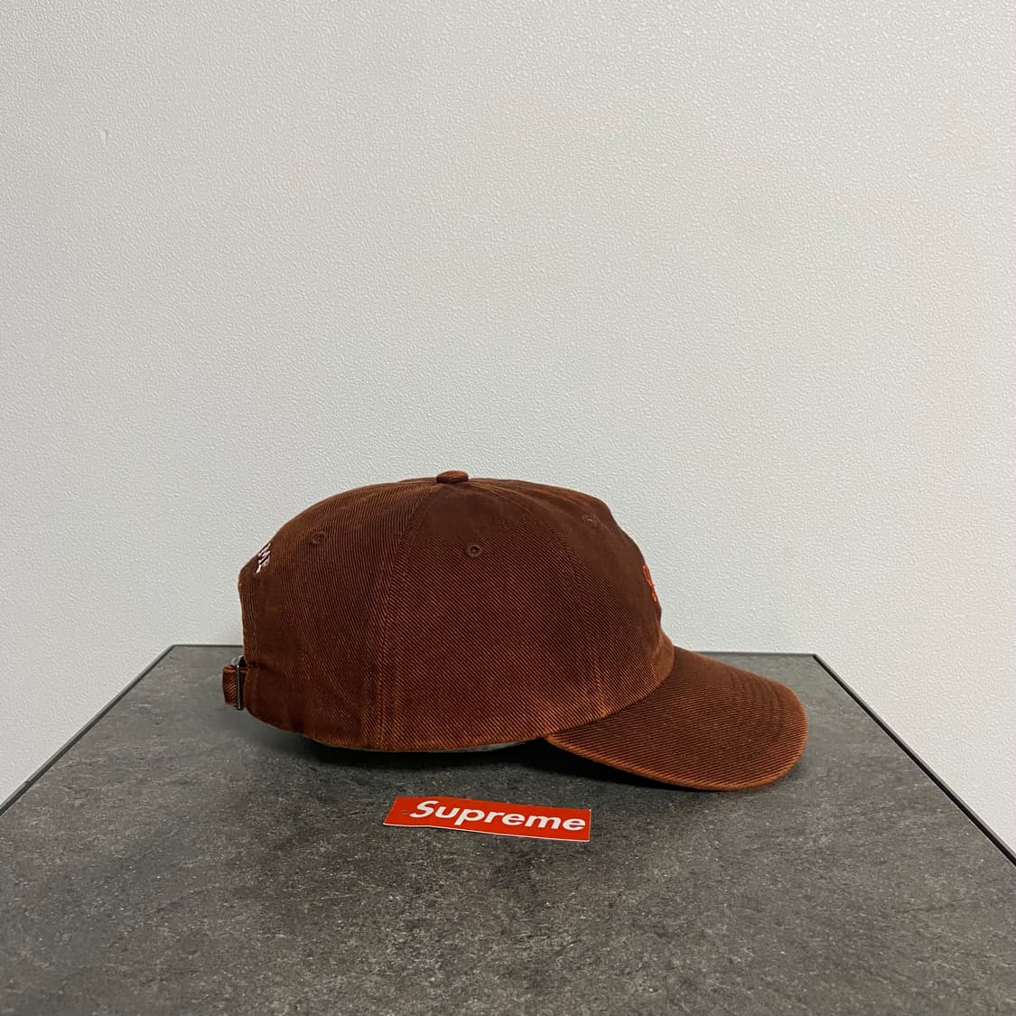 (OS) 슈프림 6패널 볼캡 모자 워시드 트윌 러스트 브라운 상품이미지3