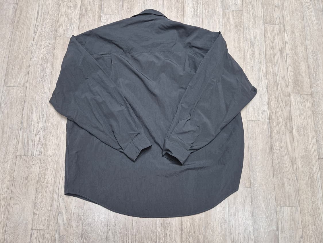 모이프 와이드 워크 셔츠 [2] 차콜 상품이미지2